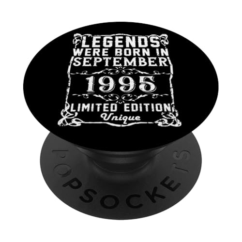 Cumpleaños Septiembre 1995 Edición Limitada Regalo Vintage PopSockets PopGrip Intercambiable
