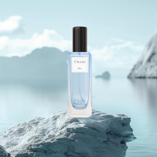 Image of CICCIO Blue and Intense Eau De Perfume with Citrus Lemon, Bergamot, Mandarin, Rosemary, and Sage for Men | Premium Long Lasting Woody, Aquatic Fragrance, (Pack of 2) 20ml each