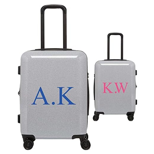 Handmade By Stukk Etiqueta engomada de vinilo personalizada con nombre inicial maleta equipaje viaje vacaciones