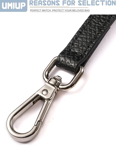 Cowhide Leather Purse Strap Replacement Crossbody Handbag for Longchamp Pouch With Handle Mini Bag Adjustable Conversion Kit for Long Champ Le Pliage Bag W: 0.43in L: 37.4-47.2in (Black B)3