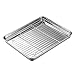 Blacha do piekarnika ze stali nierdzewnej, blacha do pieczenia ze stojakiem chłodzącym Mała forma do pieczenia blacha do ciasta prostokątna łatwa do czyszczenia do filtracji pieczenia grilla