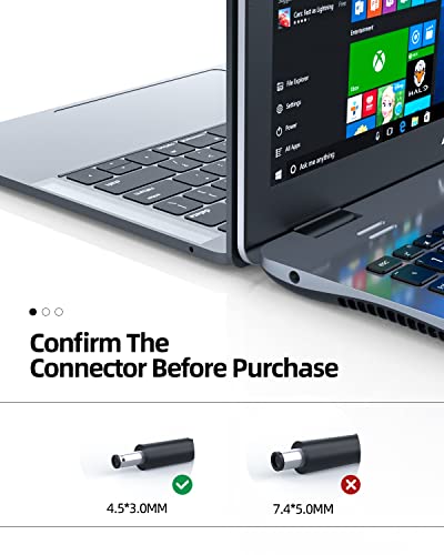 Ac Charger Adapter Fit For Dell Inspiron 24 3455 I3455 I3455-10041Wht I3455-1241Blk 23.8 Inch Fhd Touchscreen Laptop Power Supply Cord #TOP2