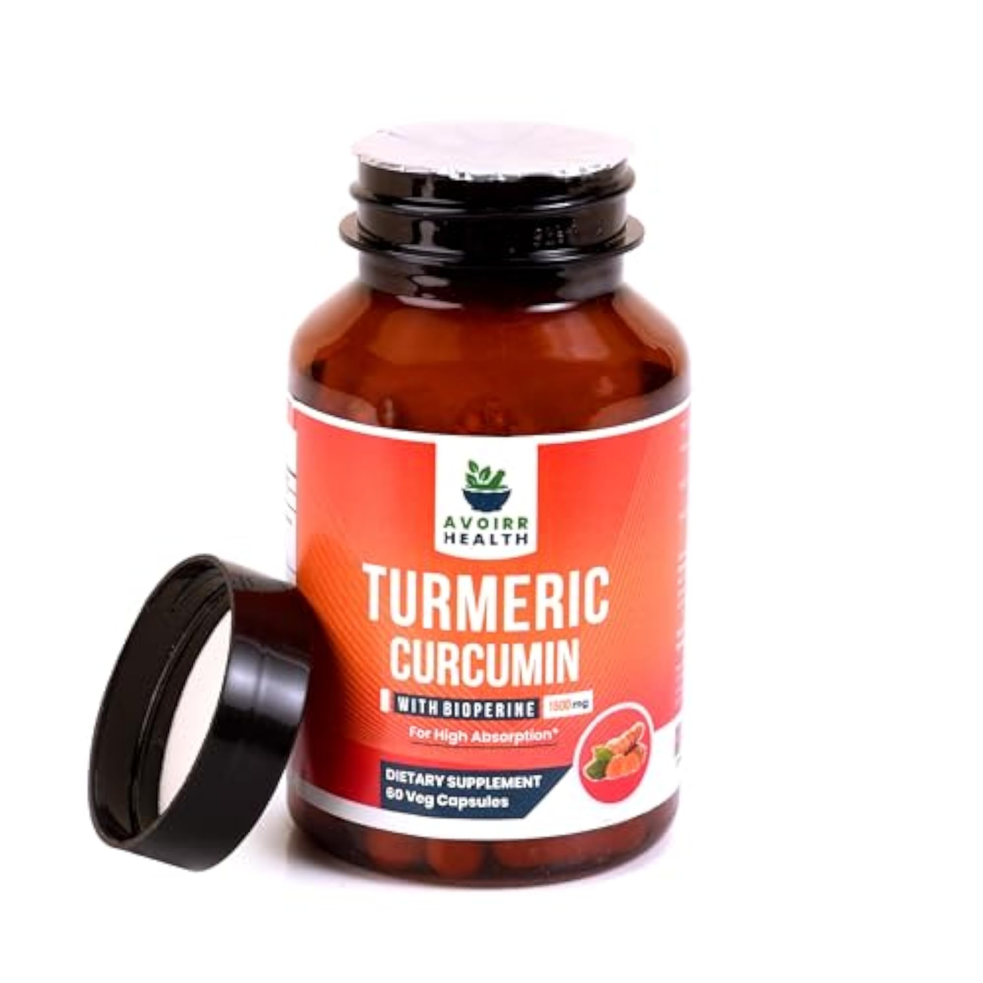 Turmeric Curcumin with Piperine, 1500mg