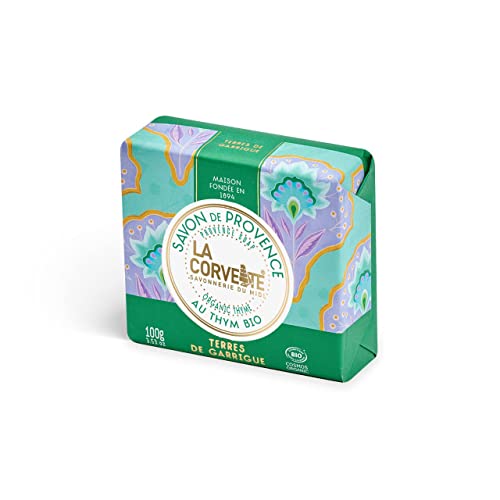 La Corvette - Jabón TERRES DE GARRIGUE tomillo y madera de olivo - 100g - COSMOS ORGANIC Cover