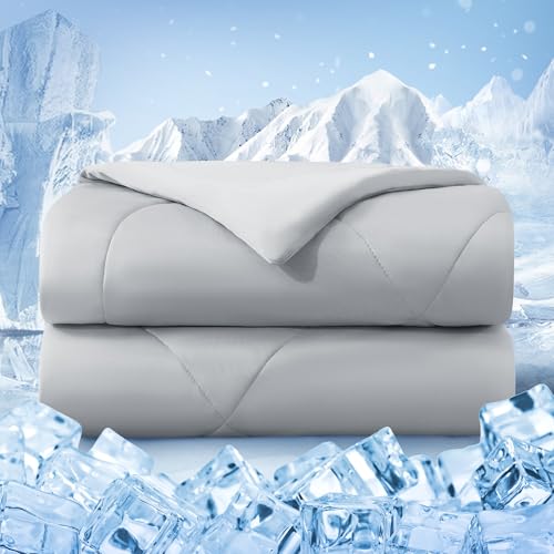 bedsmile Queen Cooling Comforter Double-Sided Ice Blanket