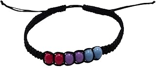 Bisexual Pride Bracelet Macrame Pride Bracelet ，Bisexual Jewelry， Pride Pink Purple Blue Bracelet Jewelry