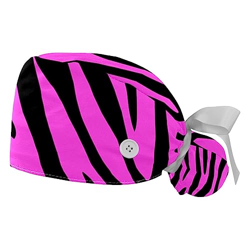 2 bonnets bouffants texture animale pour la cuisine et les tâches quotidiennes