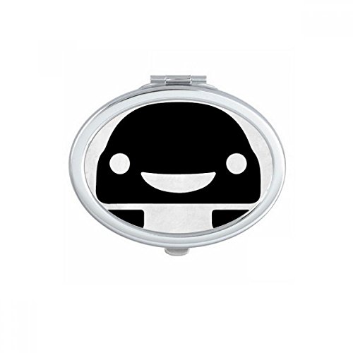 Miroir de maquillage compact portable mignon et ovale - 2