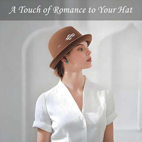 Image of Suit Pins for Men, Brooch for Men, Lapel Pins for Men Women, Mens Lapel Pins for Suits, Mens Brooch for Suits Hats Scarf Jacket, Fitted Hat Pins for Women Men, Men's Silver Gold Lapel Pin for Wedding