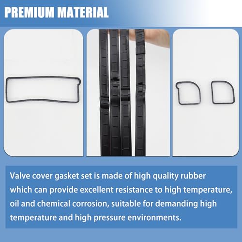 Image of Sorello Engine Valve Cover Gasket Set Compatible with Ford Escape Focus Fusion Ranger Transit Connect Fit for Mazda for Mercury Mariner Milan 2.0L 2.5L L4 - Replace VS50639R1 VS50639R-1