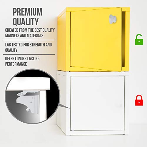 TinyPatrol 15 Locks with 3 Keys Baby Safety Cabinet Lock [EASY SET UP] Magnetic Cabinet Locks RELIABLE and DURABLE BABYPROOFING for Cabinets, Drawers [INVISIBLE LOCKS -OUTWIT SMART TODDLERS]