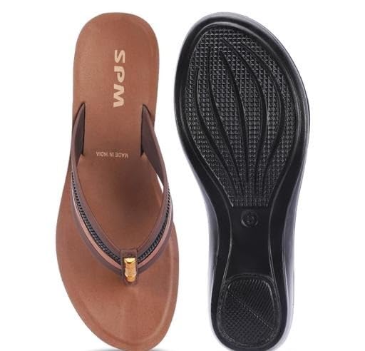 Image of Women's Stylish Solid Colour Flip Flop Slippers Comfortable,Lightweight,Versatile Styling Sl365