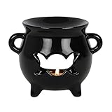 Pacific Giftware Triple Moon Goddess Cauldron Tealight Candle Ceramic Oil Burner 4” Tall