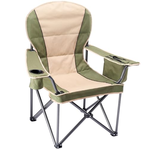 NEWBULIG Oversized Folding Camping Chair for Adults, Portable Outdoor Collapsible Chairs, 500 LBS...