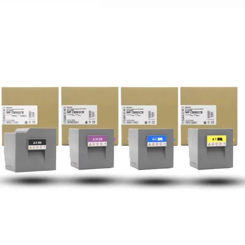 4 Uds./1 Juego for Cartucho de tóner de fotocopiadora MPC6502 8002 Ja/ Pan fotocopiadora