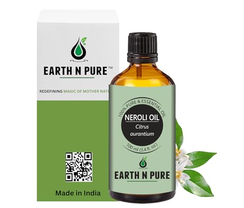 Image of Earth N Pure Neroli Essential Oil Natural and Therapeutic Grade 100 ml