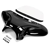 Universal Front Batwing Fairing Windshield w/Bracket For Harley Yamaha Suzuki Honda Upper Fairing