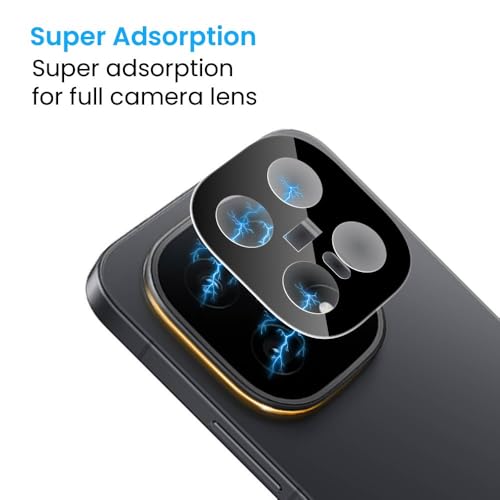 Image of ArmourPro Camera Lens Protector Tempered Glass Compatible For iQOO 15 (6.85 Inches) With Edge To Edge Coverage | Black Lens, Pack of 1