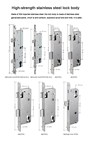 Serrure de porte biométrique par empreinte digitale et code électronique Swing - 6