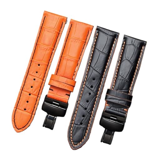 Bracelet montre cuir véritable 22mm pour MIDO Helmsman M005