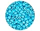 Glasstein, rund, blickdicht, blau, 3,8 mm, 6/0, 500 g.