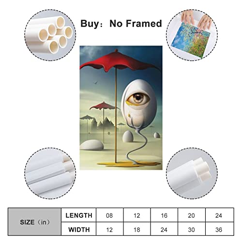Hitecera Surrealism Posters Salvador Dali Art Canvas Art Poster And Wall Art Picture Print Modern Family Bedroom Decor Posters 16X24Inch(40X60Cm) #TOP1