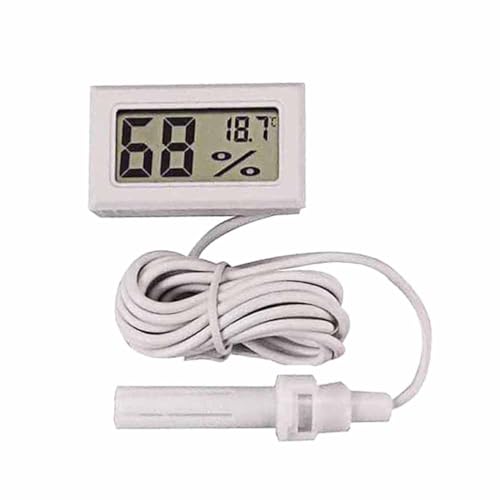 BESPORTBLE Humidity Meter Clock Indoor - Meter Hygrometer Humidity Checker Indoor Humidity Meter Room Temperature Meter Humidity Level Reader Ereaders Thermometer White Electronic
