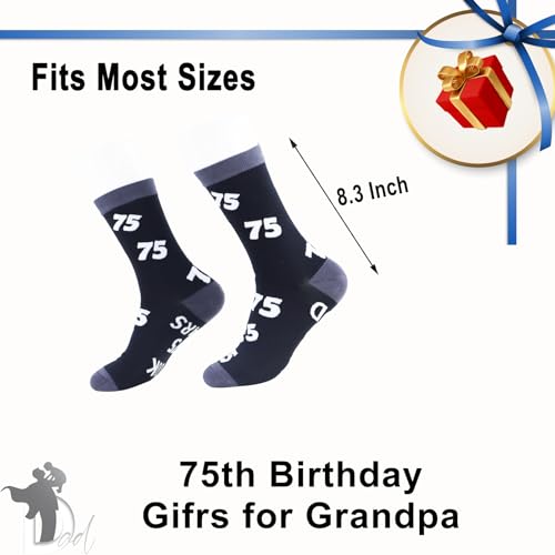 55th 65th 75th 85th Birthday Gifts for Men, Unique Stitched Novelty Socks for Fathers Day3