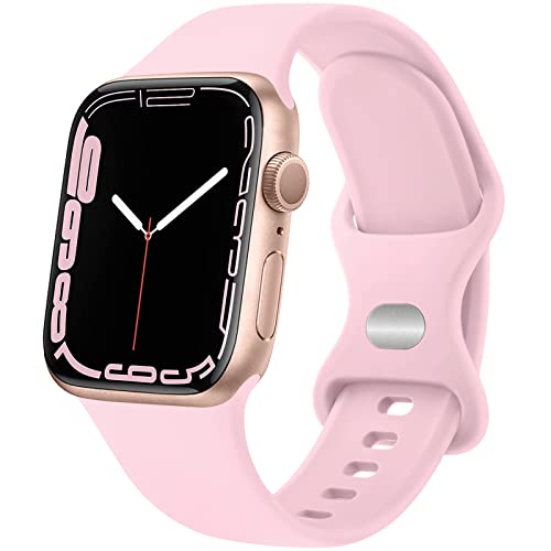 Meliya Band for Apple Watch Series 8 SE 7 6 5 4 3 2 1 45/41/40/44/38/42mm Women Men Soft Replacement...