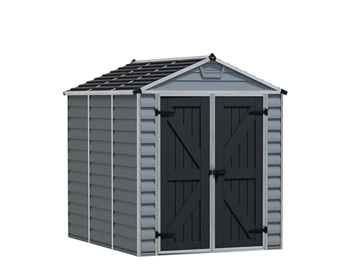 Palram SkyLight Storage Shed | 6' x 8' | Gray