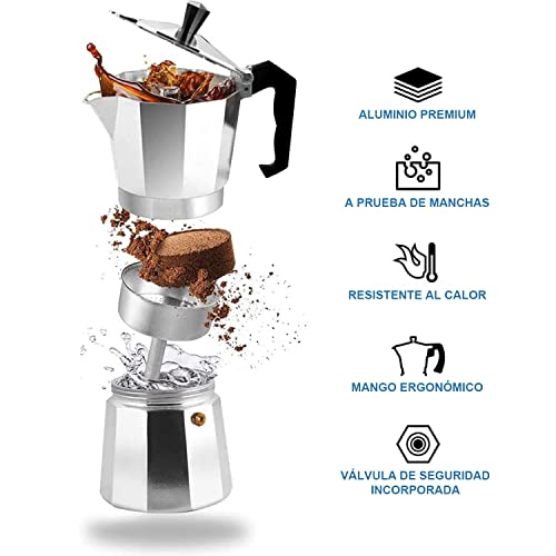 La Mejor Selección de Cafetera italiana espresso para comprar hoy. 5