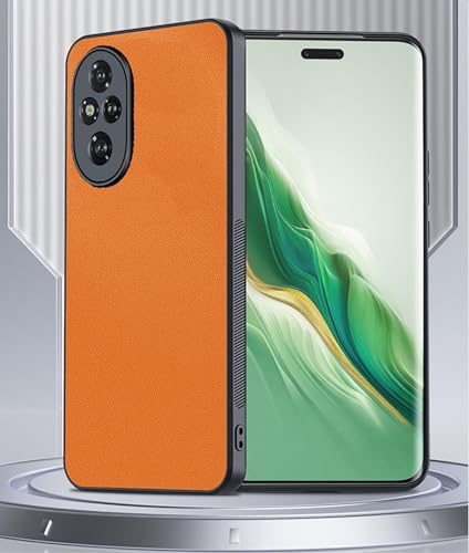 GIOPUEY Case Compatible with HONOR 200 Pro, PU leather + Hard PC Cover, Special Leather Texture Phone Case, Anti-Fingerprint - Image 2