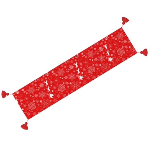Chemin de table antidérapant rouge pour protéger et sublimer votre mobilier