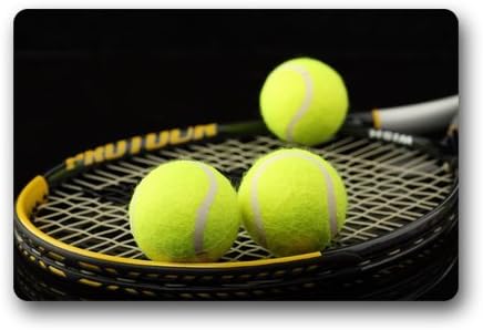 Cool Tennis Ball Art Entrance Mat,Indoor/Outdoor Doormat Door Mats 23.6''(L) x 15.7''(W)