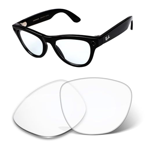 Image of 1.6MM Transition Replacement Lenses Compatible with Ray-Ban Meta Skyler RW4010 /RW4014 52mm Smart Glasses, Scratch-Proof