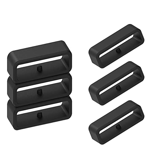 Ruentech compatible con polar A360 / A370 Banda Accesorios de Cierre Anillo Bucle Aros Silicona Soporte Keeper, Color 10 pcs