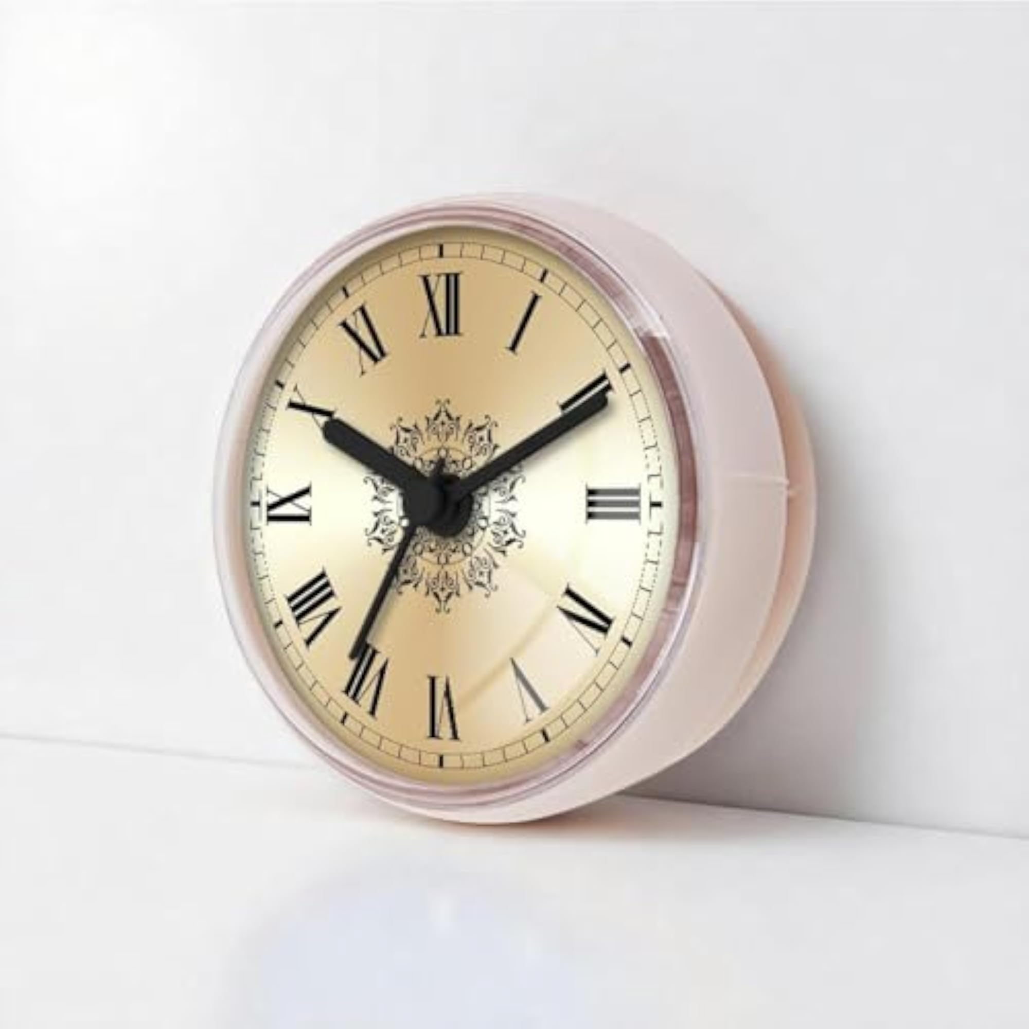 Waterproof Shower Clock Round Compact with Suction Cup