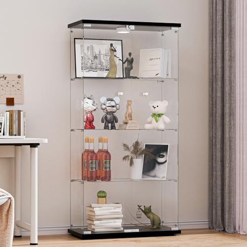 Zipzop Modern 49'' Contemporary 3Shelf Case Glass Display