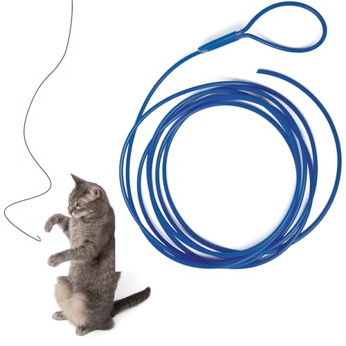Niko and Oscar's Cat Toys | The Original Blue String | Interactive Cat String Toy | Durable, Lightweight | Assembled in USA with Global Materials | (1-Pack, Original, Blue)