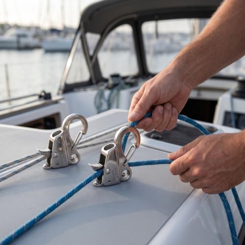 Clips de parachoques de barcos Akozon ajustables contra rozaduras en el muelle 7