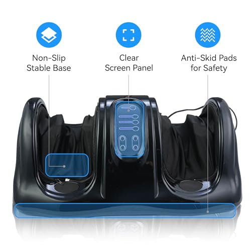 Masajeador de Pies Gecheer con Técnica Shiatsu y Control Remoto - Masaje Profundo de Amasamiento y Rodado para Pies, Tobillos y Pantorrillas, Alivio del Dolor y Estimulación de la Circulación miniatura 3
