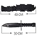 Toonol Tactical Rubber Knife Military Training Dagger Cosplay Funning War Game Knife Props Blade Rubber Fake Knives with Scabbard/Sheath