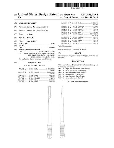 Chuse M99 Microblading Pen Permanent Makeup Manual Tattoo Pen With Appearance Patent Design, High End Packing And Four Microblading Needles Free (Silver) #TOP1