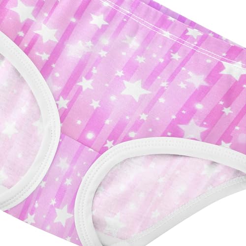 Stars Pastel Cute Panties Girl Toddler Girls Underwear Cotton Pattern Kids Undies Briefs 2t4