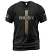 Believe Shirt, Jesus Shirts for Men, Christian Shirts for Men, Cross Shirt, Christian Tshirts 1 (Black-M)