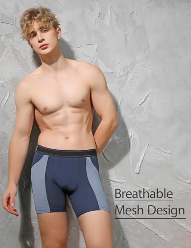 Carer Pack Da 2 Boxer Per Incontinenza In Bambù Leggeri E Traspiranti, Biancheria Intima Per Incontinenza Con Cuscinetto Assorbente Da 100 Ml Progettati Per Perdite Urinarie Blu Taglia Xxl - 5