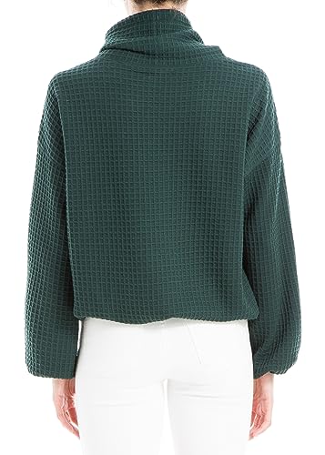 Image of Max Studio womens Max Studio Women's Cowl Neck Long Sleeve Waffle Knit PulloverKnit Top