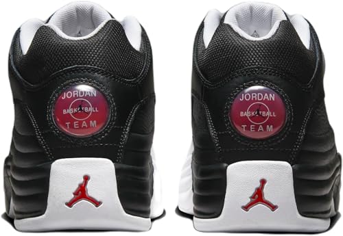 Nike Tênis de basquete masculino Jordan Jumpman Team I Cv8926, Preto/branco/vermelho universitário,