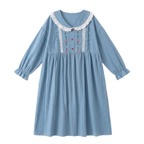 Chemise de nuit en coton anti-transpiration vêtement fluide grande taille