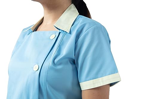 Image of UNIFORM CRAFT Women's Polyester and Cotton Twill Nurse Uniform, Light Blue (2XL)